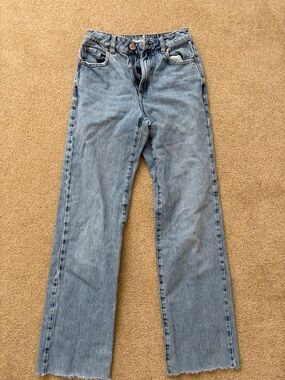 Garage Light Blue Denim 90s Straight Jeans